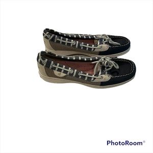 LIKE NEW! Sperry Women's Angelfish Breton Striped Boat Shoes Size 7.5